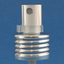 24mm 410 Shiny Silver Threaded Spray Pump, Natural Safety Clip and 0.13ml Output